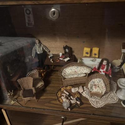 Miniature Doll Display Case