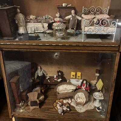 Miniature Doll Display Case