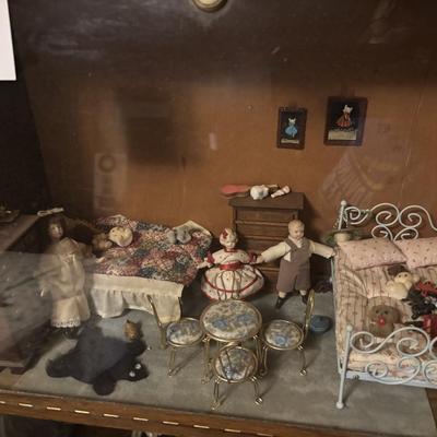 Miniature Doll Display Case