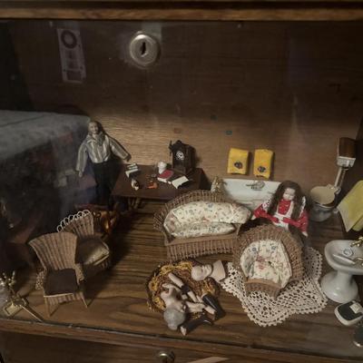 Miniature Doll Display Case