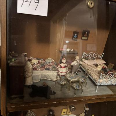 Miniature Doll Display Case