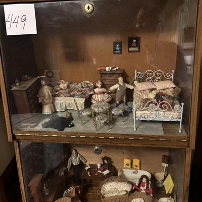 Miniature Doll Display Case
