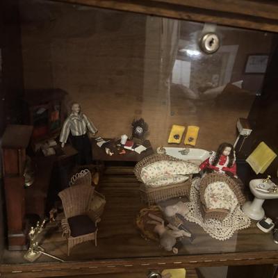 Miniature Doll Display Case