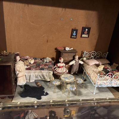 Miniature Doll Display Case