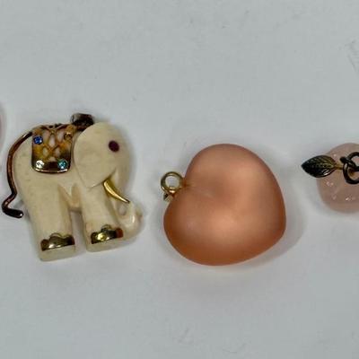 Pendant Lot #2 - elephants hearts, etc