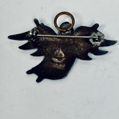 Vintage Sterling Silver Angel Pin
