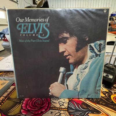 Sale Photo Thumbnail #143: "Our Memories of Elvis Volume 2," an LP by Elvis Presley. It was released in July 1979 by RCA Records as part of the "Memories of Elvis" series. Subtitled "More of the Pure Elvis Sound," this 1979 compilation (catalog number AQL1-3448 in the US) contains 