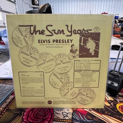 Sale Photo Thumbnail #85: "Elvis Presley – Interviews And Memories Of: The Sun Years". 
Here's what you need to know about this album:
Content: This album is primarily a spoken word record featuring interviews and rare recordings from Elvis Presley's early career at Sun Records.