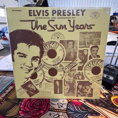 Sale Photo Thumbnail #84: "Elvis Presley – Interviews And Memories Of: The Sun Years". 
Here's what you need to know about this album:
Content: This album is primarily a spoken word record featuring interviews and rare recordings from Elvis Presley's early career at Sun Records.