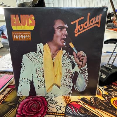 Sale Photo Thumbnail #70: "Today" by Elvis Presley. 
Here's some information about the album:
Release and Recording: "Today" is Elvis Presley's twenty-second studio album, released on May 7, 1975, by RCA Records. The album was recorded in March 1975 at RCA's Studio C in Hollywood.