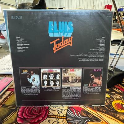 Sale Photo Thumbnail #71: "Today" by Elvis Presley. 
Here's some information about the album:
Release and Recording: "Today" is Elvis Presley's twenty-second studio album, released on May 7, 1975, by RCA Records. The album was recorded in March 1975 at RCA's Studio C in Hollywood.