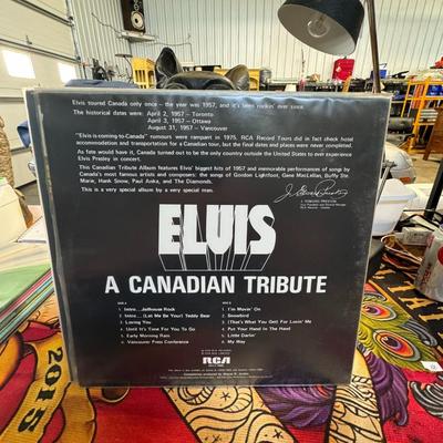 Sale Photo Thumbnail #132: Elvis Presley titled "Elvis: A Canadian Tribute", also known as "The Special Gold Album". 
Here are some details about this album:
Release Year & Format: It was released in 1978 as a 12-inch LP, and notably, many copies were pressed on distinctive gold-co
