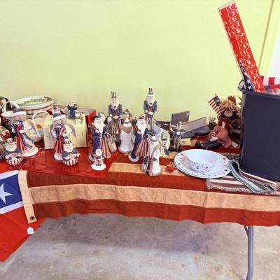 Lot 34: Belsnickle Fourth of July Decor, Christmas Decor & More