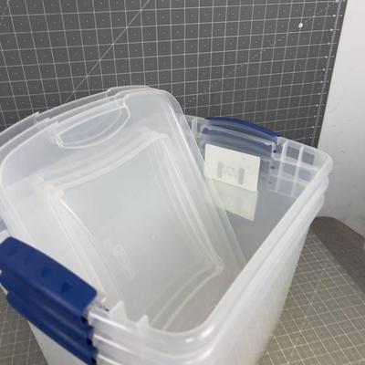 (3) 27 Quart Tubs 