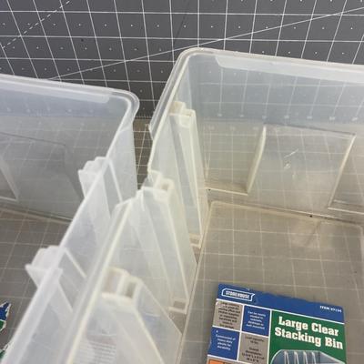 4 Stacking Parts Bins