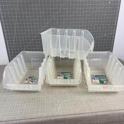 4 Stacking Parts Bins