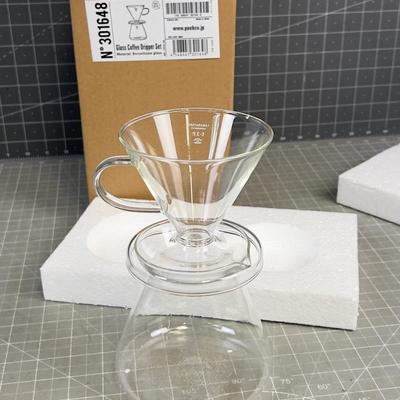 Glass Coffee Dripper Set NEW 