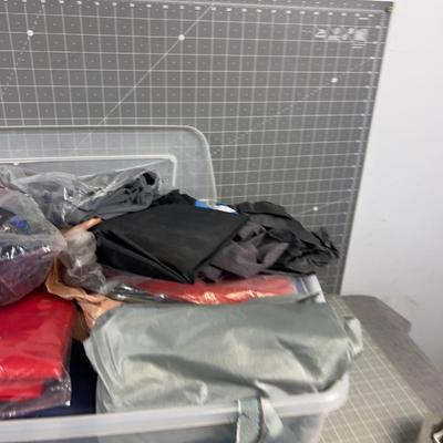 Tub of Fabric All Manner for Shooting Photo's 