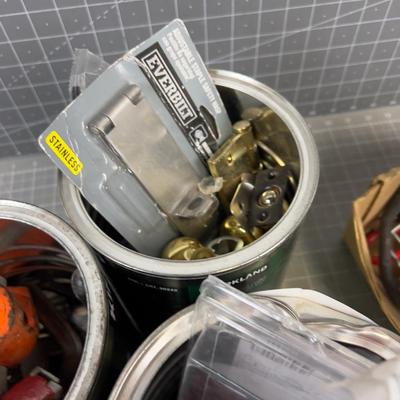 Buckets and Boxes of HARDWARE! All manner of! 