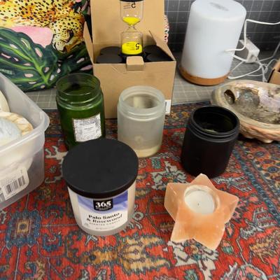 Make Your House a HOME Starter Kit: Hour Glasses, Diffuser, Sage Burning Bowl. 