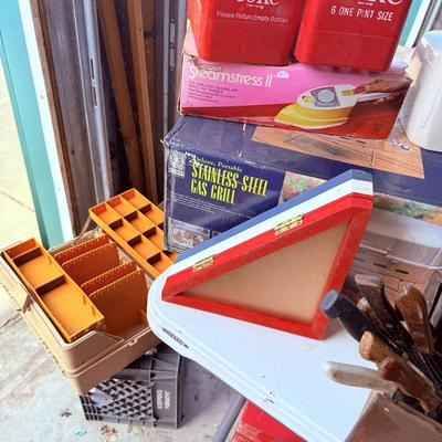 Lot 35: Car Parts, Kitchen ware, Fishing boxes & More