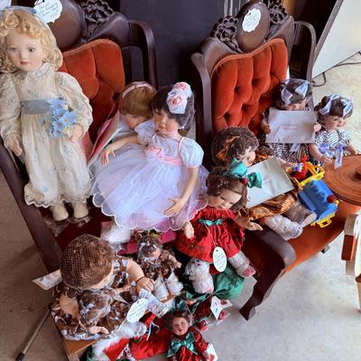 Lot 37: Antique Chairs, Dolls & More