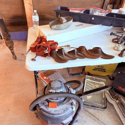 Lot 38: Shop Vac, Yard Tools, Head Board & More