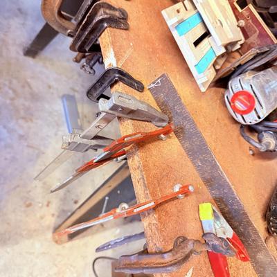 Lot 40: Radial Saw, Table, Tools & More