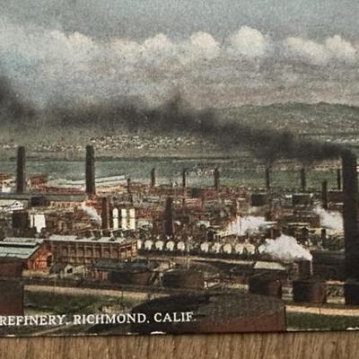 STANDARD OIL CO REFINERY RICHMOND CA POSTCARD c1910