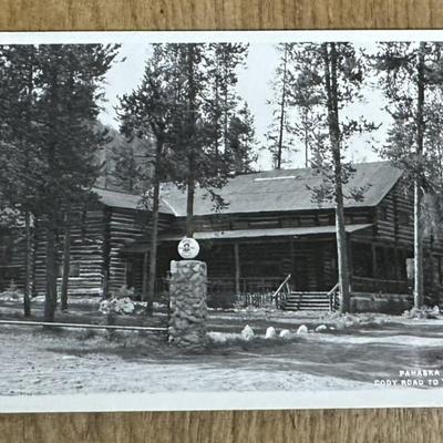 rppc BUFFALO BILL CODY PAHASKA TEPEE YELLOWSTONE 1930