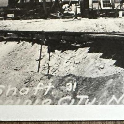 rppc UNION MINE SHAFT COMSTOCK LODE VIRGINIA CITY NEV 1930