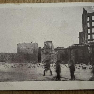 rppc SAN FRANCISCO AFTER EARTHQUAKE RIEDER PUB 1907