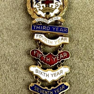 LITTLE SYSTEM SUNDAY SCHOOL GOLD FILLED ATTENDANCE PIN