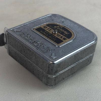 vintage EVANS 10 FT WHITE-TAPE KING-SIZE TAPE MEASURE