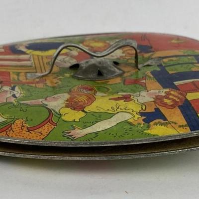 TIN LITHO MUSICAL TOY ACCORDI0N JAPAN 1920S