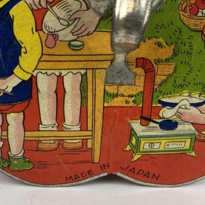 TIN LITHO MUSICAL TOY ACCORDI0N JAPAN 1920S