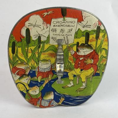 TIN LITHO MUSICAL TOY ACCORDI0N JAPAN 1920S