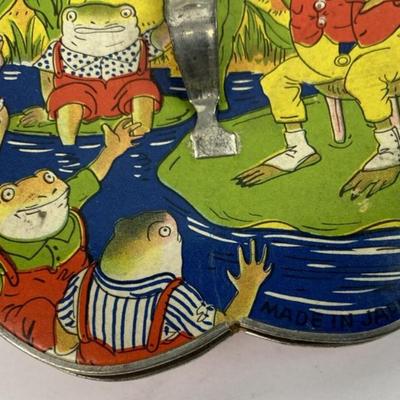 TIN LITHO MUSICAL TOY ACCORDI0N JAPAN 1920S