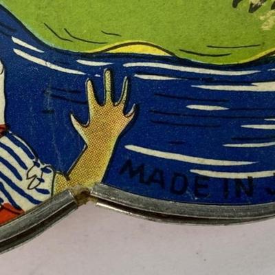 TIN LITHO MUSICAL TOY ACCORDI0N JAPAN 1920S