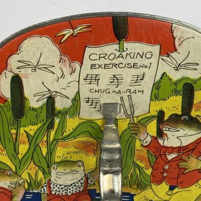 TIN LITHO MUSICAL TOY ACCORDI0N JAPAN 1920S
