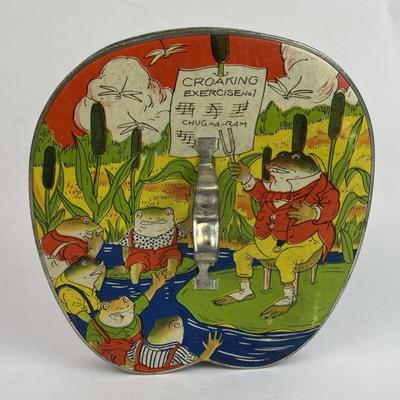 TIN LITHO MUSICAL TOY ACCORDI0N JAPAN 1920S