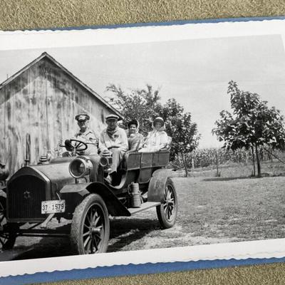 1906 NORTHERN AUTOMOBILE TOURING CAR SNAPSHOT ALBUM IOWA 1955