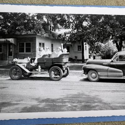 1906 NORTHERN AUTOMOBILE TOURING CAR SNAPSHOT ALBUM IOWA 1955