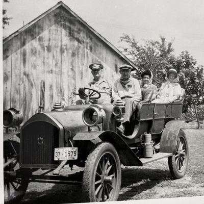 1906 NORTHERN AUTOMOBILE TOURING CAR SNAPSHOT ALBUM IOWA 1955