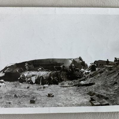 SPOKANE PORTLAND & SEATTLE RAILWAY LOCOMOTOVE #700 TRAIN WRECK PHOTO 1947 SPOKANE PORTLAND & SEATTLE RAILWAY LOCOMOTOVE #700...