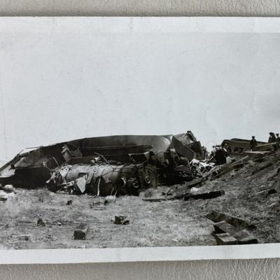 SPOKANE PORTLAND & SEATTLE RAILWAY LOCOMOTOVE #700 TRAIN WRECK PHOTO 1947 SPOKANE PORTLAND & SEATTLE RAILWAY LOCOMOTOVE #700...
