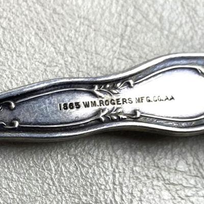 1865 Wm ROGERS SILVERPLATE BABY FOOD PUSHER