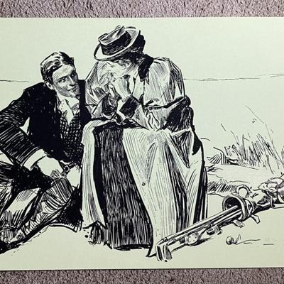 CHARLES DANA GIBSON GIRL POSTCARD REPRINTS 1984CHARLES DANA GIBSON GIRL POSTCARD REPRINTS 1984