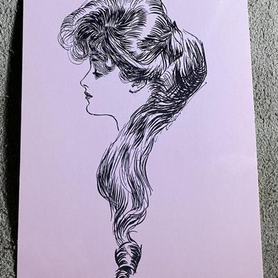 CHARLES DANA GIBSON GIRL POSTCARD REPRINTS 1984CHARLES DANA GIBSON GIRL POSTCARD REPRINTS 1984