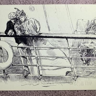 CHARLES DANA GIBSON GIRL POSTCARD REPRINTS 1984CHARLES DANA GIBSON GIRL POSTCARD REPRINTS 1984
